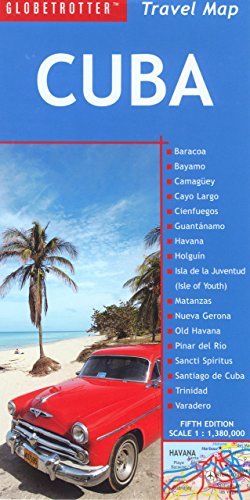 cuba travel map globetrotter travel map