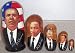 Obama * M. L. King * J. Jackson * A. Young * J. Bond * African American Political leaders * Russian Nesting doll 5 Pc / 6-7 in * obama.b