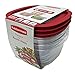 Rubbermaid Premier Food Storage Container, 14-cup Size, Clear. 6 Piece Set.
