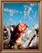 Bass Fish Hooked Lure Fishing Animal Wildlife Picture Oak Framed Art Print