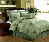 Victoria Classics Rosemonde 8-Piece Queen Comforter Set, Light Blue
