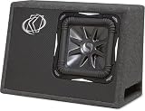Kicker 08TS10L72 Ported truck-style box with one 10 Solo-Baric L7 subwoofer