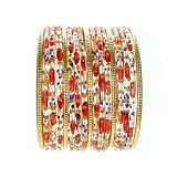 Beachcombers! Ethnic Glass Indian Wedding Bridal Bollywood Bangles Belly Dance Bracelets Set Dark...