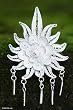 Brooch, 'Flower on Fire' 1" W 1" L