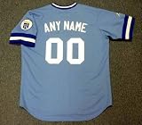 KANSAS CITY ROYALS 1980's Majestic Cooperstown Throwback Away Jersey Customized with Any Name & Number(s), LARGE