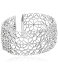 Judith Ripka "Lace" Wide Lace Cuff Bracelet