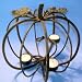 Metal Wrought Iron Pumpkin Votive Candle Holder Halloween Fall Jack O Lantern