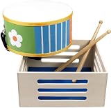New Classic Toys 0422 Flower Drum (Wooden Box)