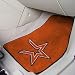 Houston Astros Orange 2-Piece Carpet Car Mat Set