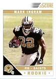 2011 Score Football Card # 361 Mark Ingram RC - New Orleans Saints (field only in background) (RC - Rookie Card) NFL Trading Card In a Protective Screwdown Case!
