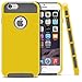 iPhone 6S Plus Case, MagicMobile® Cute Protective Hard Shockproof [Drop Protection] Cover for Apple iPhone 6 Plus Impact Resistant Hybrid Thin Armor Case [ Yellow/Gray ] with Screen Protector.