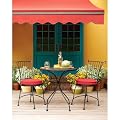 Outdoor Patio Home Piazza 3-pc. Wrought Iron Red Bistro Set