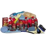 Eurow Complete Car Care Kit with Red Wash Bucket (24 Pieces)