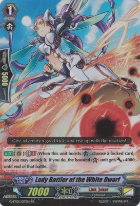 Cardfight!! Vanguard TCG - Lady Battler of the White Dwarf (G-BT05/017EN) - G Booster Set 5: Moonlit Dragonfang