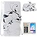 Note 5 Case,Galaxy Note 5 Case,CASELAND [Premium Flip] PU Leather Wallet Stand Protective Cover Case for Samsung Galaxy Note 5 - Butterfly Flower