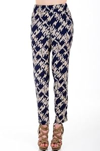 Camo Splotched Loose Pants in Blue