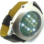 White Binary LED Watch Digital Display x Leather Strap - Limited Edition - Collectors Classic Model