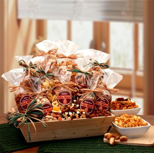 Gourmet Gift Go Nuts - Premium Nuts & Snacks Assortment Gift Chest