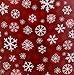 Holiday Time Plush Throw Snowflake Design, Red