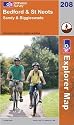 Bedford and St.Neots, Sandy and Biggleswade (OS Explorer Map)