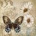 Butterfly Garden I Art Poster Print by Conrad Knutsen, 12x12