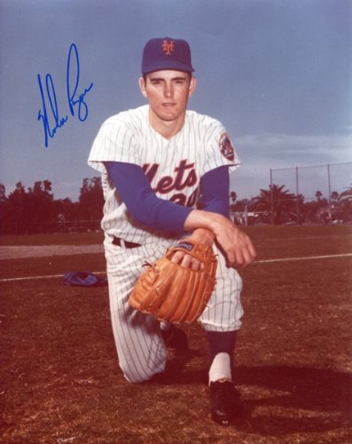 Nolan Ryan Autographed/Hand Signed New York Mets Basebal 8x10 Photo