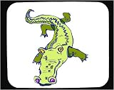 Decorated Mouse Pad with green, alligator, reptile, crawling, lizard