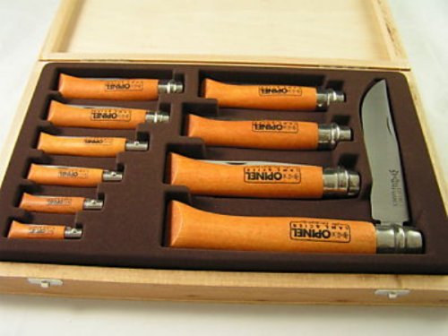 OPINEL 10 Piece Collectors Knife Set . Made In France