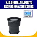 3.5x Digital Telephoto Professional Series Lens For The Panasonic PV-GS120, PV-GS150, PV-GS180, PV-GS250, PV-GS320, PV-GS400, PV-GS500, PV-GS70, PV-GS80, PV-GS83, PV-GS85 Mini Dv Camcorders + Exclusive FREE Complimentary Super Deal Micro Fiber Lens Cleaning Cloth