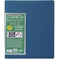 Pioneer 8-1/2 Inch by 11 Inch Family Treasures Deluxe Fabric Postbound Album, Seabreeze Blue
