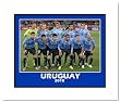 2010 Team Uruguay Double Matted 8x10 Photograph World Cup Starting Eleven