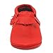 Sayoyo Baby Red Tassels Soft Sole Leather Infant Toddler Prewalker Shoes (6-12 months, Red)