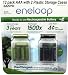 12 Pack AAA eneloop 2nd generation 1500 cycle Rechargeable Batteries with 2 Plastic Storage Cases