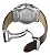 Ebel Men's 9305F71/6335165 Classic Hexagon Chronograph Silver Dial Watch from Ebel