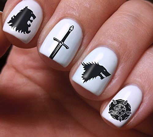 Nail Art Decals Set 3D DIY Game of Thrones HBO Series Colorful - Original Beauty Fashion Style High Quality Design Decoration Water Transfer - The best products for kids, teens, girls and women