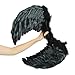 DAZONE Black Angel Feather Wings Costume