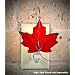 SWITCHABLES SW-143 - RED MAPLE LEAF Stained Glass Night Light Cover - Night Light Fixture Sold Separately