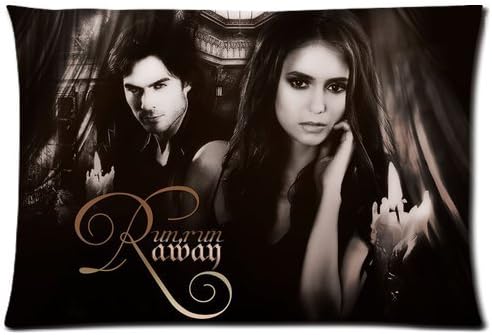Custom Popular The Vampire Diaries Love Story 20*30 inch Zippered Pillowcase Good Quality Ian Somerhalder Paul Wesle Nina Dobrev Two Sides Printed Pillow Covers
