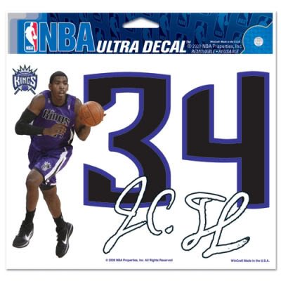 Sacramento Kings Official Logo 4"x6" Ultra Decal Window Cling