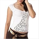 Baby Phat White Ms Kitty's Tee (FREE Priority Mail Shipping)