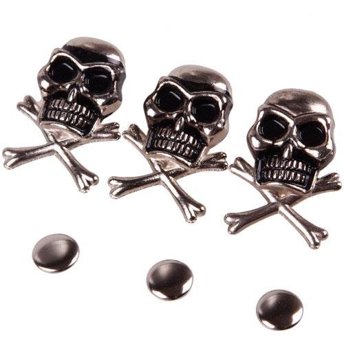 10Pcs 15mm Cool Skull Ghost Rivet Stud Punk for Bracelet Bag Leather DIY Craft