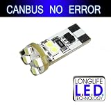 2pcs Canbus Error Free Warning Wedge T10 W5W, 168, 194 5050 SMD LED Light for Audi, BMW, Benz