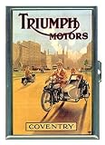 Triumph Motorcycle '20s Poster ID Holder, Cigarette Case or Wallet: MADE IN USA!