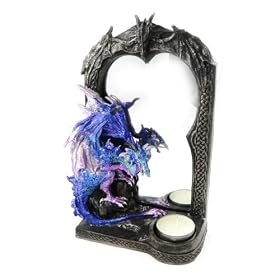 Mirror "Dragon Mystique" blue.