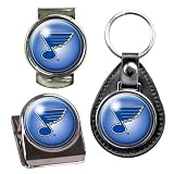 NHL St. Louis Blues Three Piece Key Chain, Money Clip & Magnet Clip