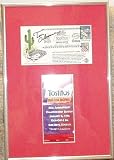 Tom Osborne autographed Nebraska Champs cachet framed with Fiesta Bowl ticket