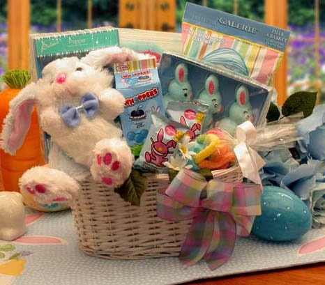 Easter Bunnies of Fun Boys Easter Gift Basket