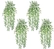FOUR 31" Artificial Mini Bamboo Grass Hanging Bushes