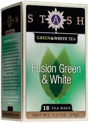 Stash Premium Fusion Green & White Tea, Tea Bags, 18-Count Boxes (Pack of 6)