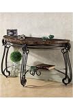 Florentine Sardinia 60w Half-moon Console Table